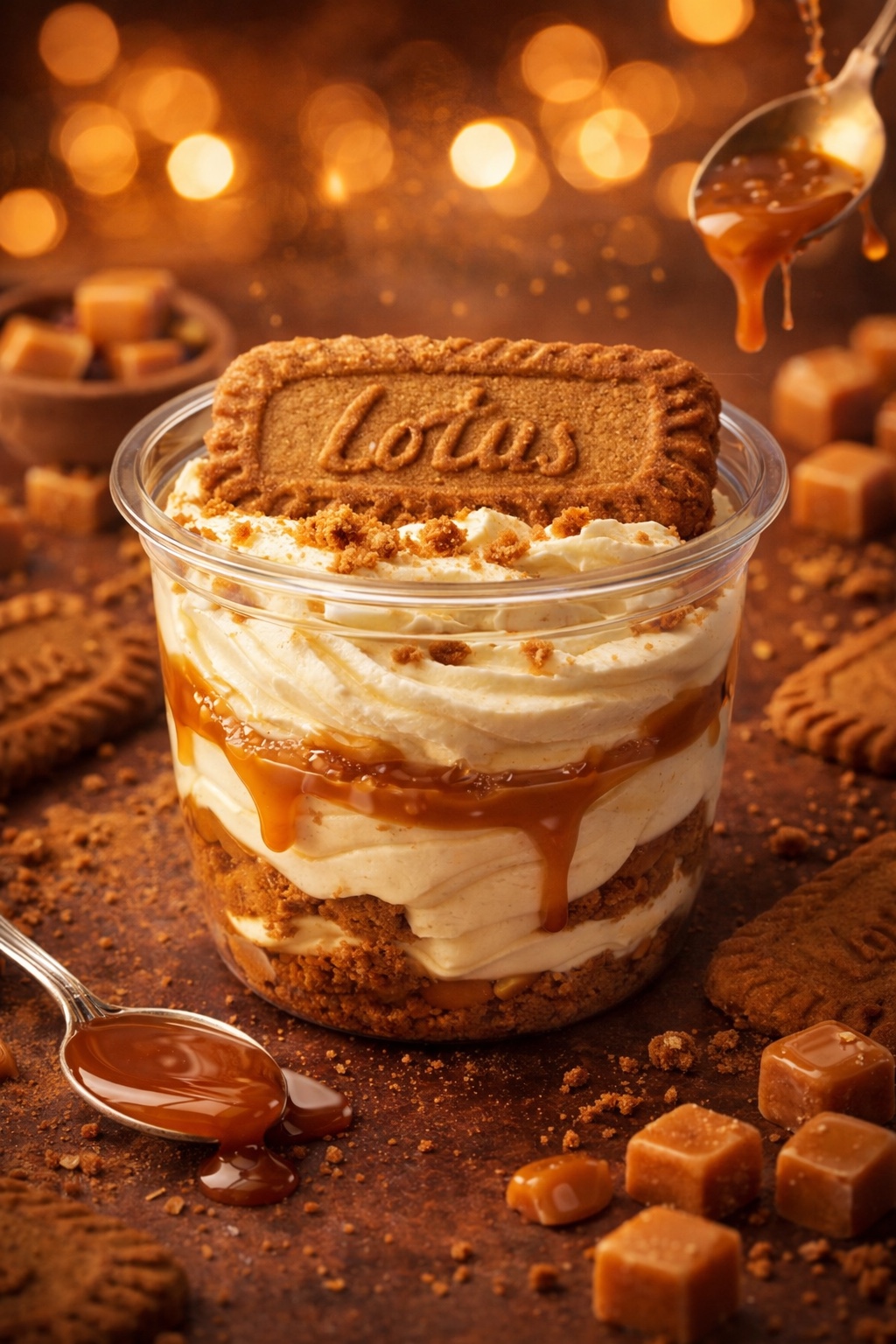Tiramisu spéculoos & caramel maison